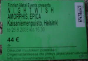 Ticket for the event