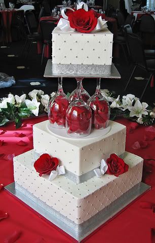 RosesDiamondWeddingCakejpg Roses Diamond Wedding Cake