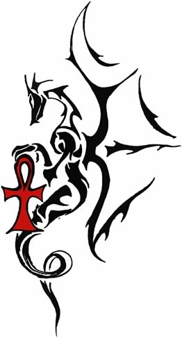dragon,tribal dragon tattoo