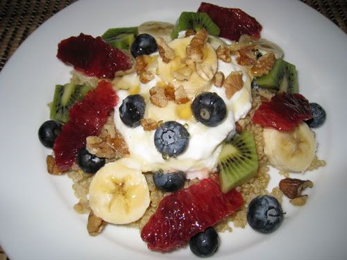quinoa fruit salad & yogurt Pictures, Images and Photos