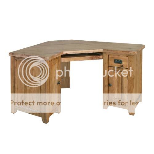 oxford solid oak corner desk