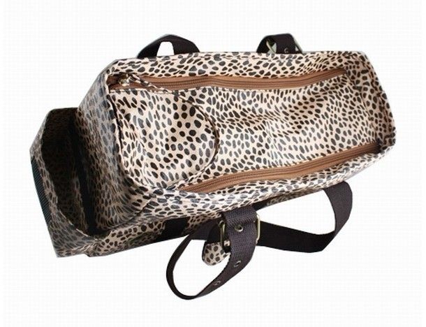 New Petcare Leopard Print Pet Dog Cat Bag Carrier Small 40x15x25cm