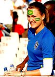 Brazil vs. Italy Soccer babes